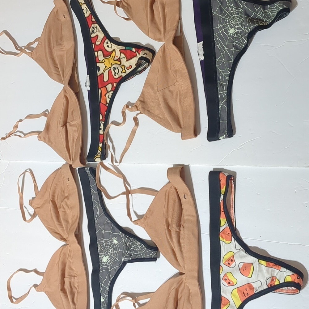 NEW MeUndies underwear 8 lot  women size Small 4 bralette's & 4 thongs